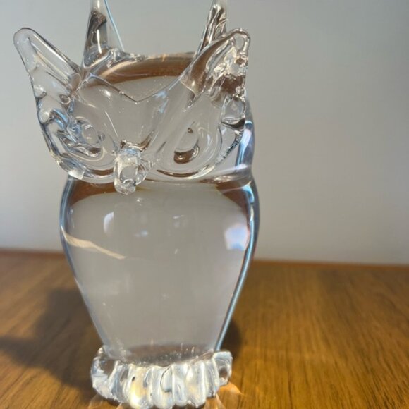 VINTAGE MURANO GLASS V. NASON HAND BLOWN LARGE OWL VENETIAN ITALY - Picture 8 of 12